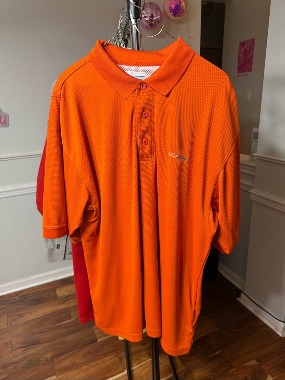 Columbia Bright Orange Performance Polo